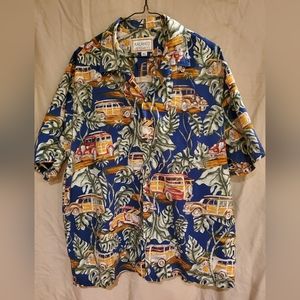 Vtg Kalaheo Hawaiian Short Sleeve Pocket Button Shirt XL RJC Limited Hawaii USA